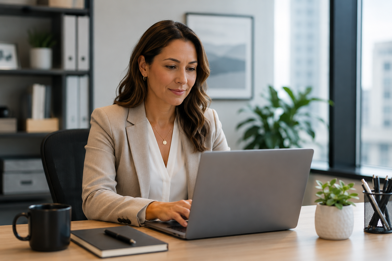 Arrowhead support team member reviewing a screening request on a laptop